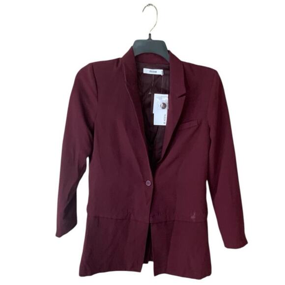 Justfab Blazer Women Medium Single Breast Notched Lapel Formal Casual Officewear - Picture 1 of 9